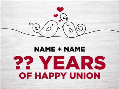 Anniversary Celebration Sign